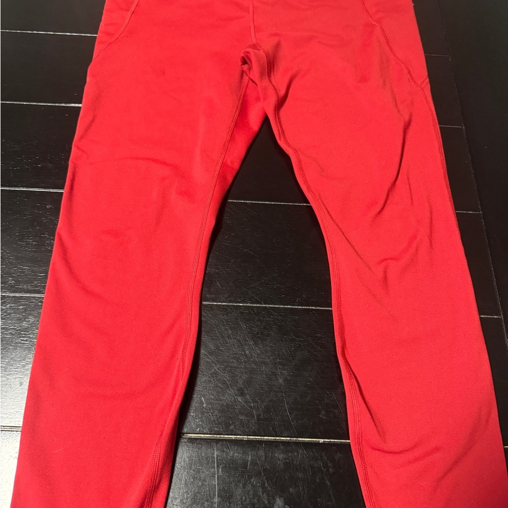 Fabletics Red Pureluxe Leggings size large